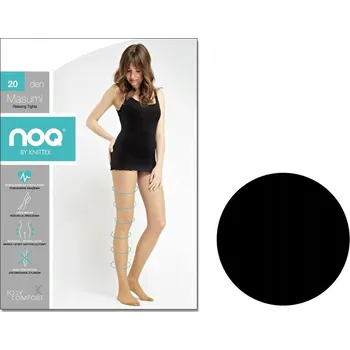 Dámské punčochy Hladké Punčocháče Knittex 20den, černé, velikost 3