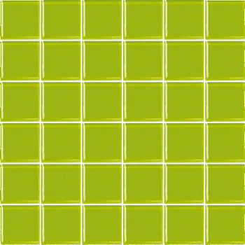 Obklad Skleněná mozaika Premium Mosaic zelená 31x31 cm lesk MOS50PI