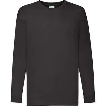 Chlapecké tričko Fruit of the Loom dětské tričko černé bavlna velikost 128