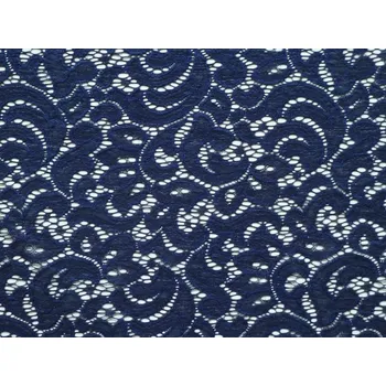 tmavě modrá elastická krajka Verona