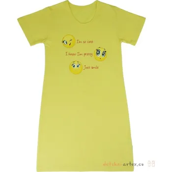 Košilka Cornette dívčí 548/02 Smile 2 Barva: žlutá, Velikost: 98-104