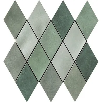 Obklad Mozaika Cir Materia Prima mix green rombo 25x25 cm lesk 1069906