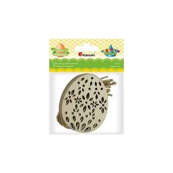 Set školních potřeb Zawieszki drewniane pisanki ażurowe 70x90mm 6szt