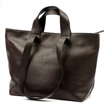 Kabelka Vera Pelle kabelka z pravé kůže hnědá