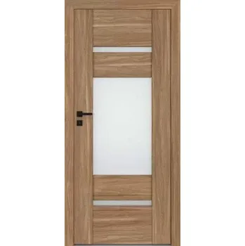 Interiérové dveře Interiérové rámové dveře REVA 4 s obdelným a horizontálním prosklením. Dveře mají rám z MDF desky.