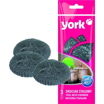 Drátěnka YORK Ocelová drátěnka 3 ks