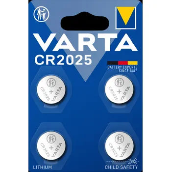 Elektronika VARTA 6025101404 Baterie CR2025, 4 ks
