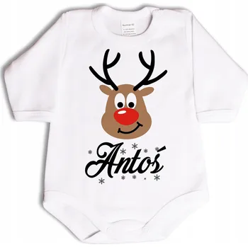 Kojenecký body VÁNOČNÍ BODY Sob s dlouhým rukávem, Dárek - 68