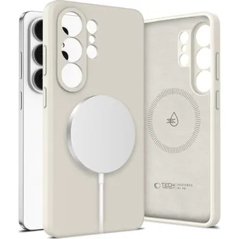 Náhradní kryt pro mobilní telefon Kryt Tech-Protect Silicone Magsafe Samsung Galaxy S26 Ultra Cosmic Latte