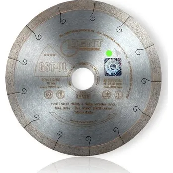 Řezný kotouč GENT GST-UL řezný diamantový kotouč 200/25,4mm SCW/210/200/25,40 slinutá dlažba, keramika, žula
