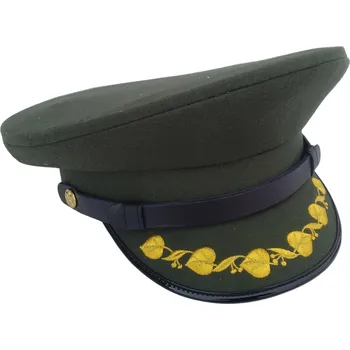 Klobouk ARMÁDNÍ ORIGINÁL AČR Brigadýrka s ratolestí generál AČR zelená vz.97 (vojenská čepice) originál Velikost: 55