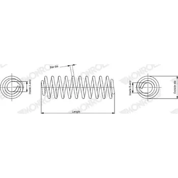 Auto-moto Pružina podvozku MONROE SP3286