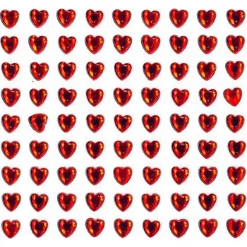 Svatební dekorace Samolepící srdce 108 ks