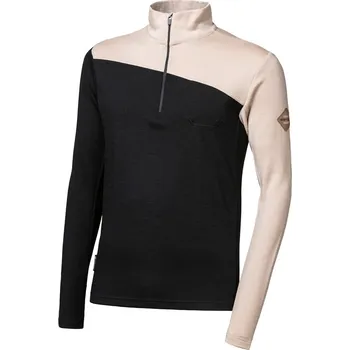 Pánská mikina SENSOR MERINO EXTREME UP pánská mikina dl.rukáv zip černá/almond beige M