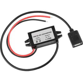 Měnič napětí Step-down měnič 12V/24V na 5V/3A na 2x USB