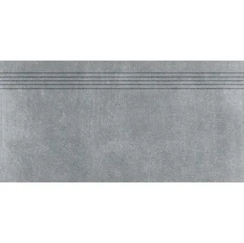 Dlažba Schodovka Rako Rebel tmavě šedá 30x60 cm mat DCPSE742.1