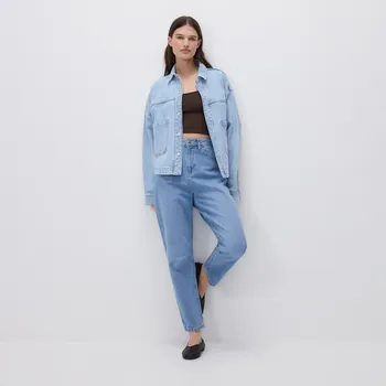 Dámské oblečení Reserved - Džíny mom fit - modrá - 702IR-50J - 702IR-50J-40