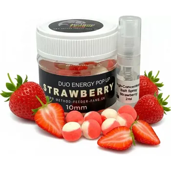 Boilies METHOD FEEDER FANS Plovoucí Boilies Duo Energy Jahoda 12mm 50ml (METHOD FEEDER FANS Plovoucí Boilies Duo Energy Jahoda 12mm 50ml)