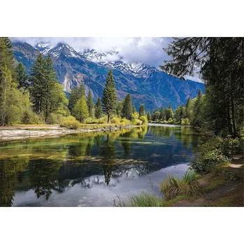 Fototapeta FOTOTAPETA KRAJINA ŘEKA HORY 3D POHLED NA ZEĎ LOŽNICE OBÝVACÍ POKOJ 400x280