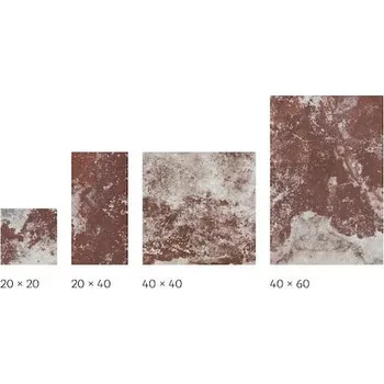 Dlažba Dlažba Cir Molo Audace rosso d´amante 20x20,20x40,40x40,40x60 cm mat 10685471