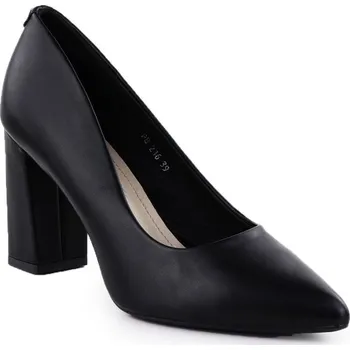 Dámské lodičky Černé lodičky na jehlovém podpatku černé Sergio Leone PB216 39