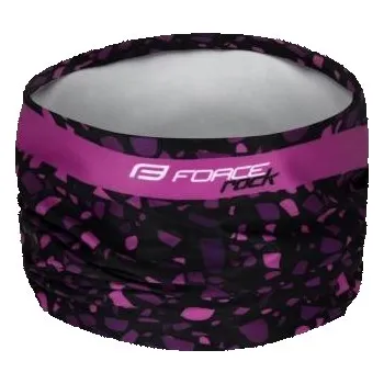 Čepice Šátek Force Rock černo/růžový