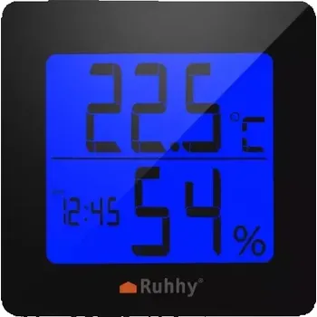 Domácí teploměr Digitální hodiny s teploměrem a vlhkoměrem