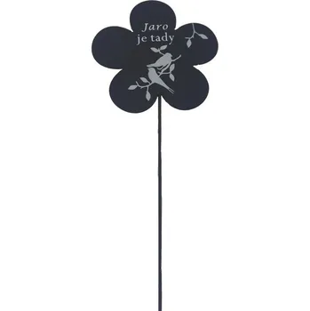 Velikonoční dekorace Jarní zápich kytka s nápisem K4757