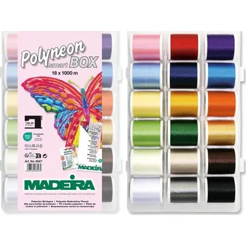 Galanterie Vyšívací nitě PES Madeira Polyneon 40 Smartbox (18x1000m)