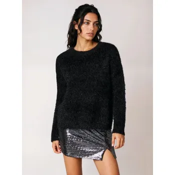 Dámský svetr Sinsay - Svetr s kožešinovými prvky - černá - 242FJ-99X - 242FJ-99X-XS