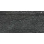 Schodovka Rako Quarzit černá 30x60 cm mat DCPSE739.1 60566693