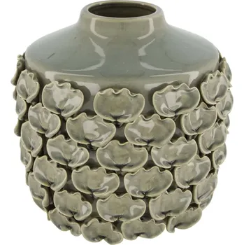 Váza Lahvová váza kulatá, keramika, 24x24x23,5 cm (C7.cz prodává vysoce kvalitní dekorativní výrobky. Přijeďte se o kvalitě výrobků přesvědčit do našeho kamenného obchodu na vlastní oči.)