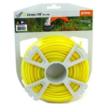 Žací struna STIHL - 3,0 mm x 53 m - 4-hranná (00009302644) (Žací struny STIHL čtyřhranného tvaru jsou vyrobeny z odolného a trvale pružného plastu. Vysoce kvalitní materiálové složení je odolné proti oděru, což minimalizuje opotřebení.)