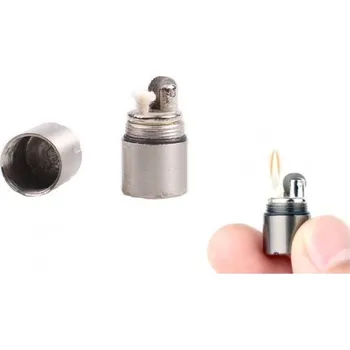 Mini benzínový zapalovač stříbrný