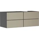 Skříňka pod umyvadlo pod desku Hansgrohe Xevolos E 137x55,5x55 cm břidlicová matná šedá mat 54241390