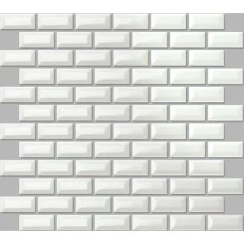 Obklad Keramická mozaika Premium Mosaic bílá 30x30 cm lesk MOS2348WH