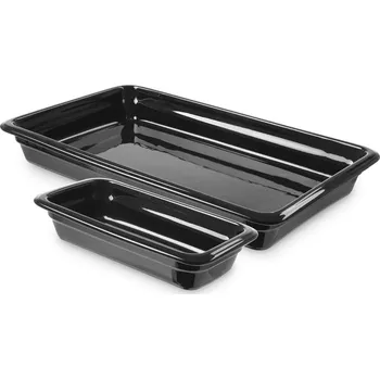 Termobox Fine Dine Porcelánový kontejner GN 1/1, černý, 525 x 320 x (v) 68 mm