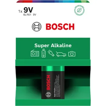 BOSCH Super Alkaline 6LR61SA1B-00 Baterie 9V, 1 ks