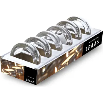 Svícen SPAAS Svícen na čajové svíčky MAXI transparentní