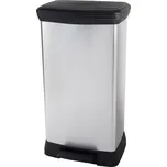 Curver Odpadkový koš DECO BIN Duo 23L+23L, stříbrný