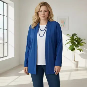 Dámské sako Dámský kardigan Sylwia modrý M3487