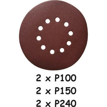 Karosérie Asist Sada brusných papírů - 2xP100, 2xP150, 2xP240 pro AE3S88
