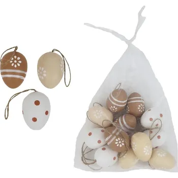 Velikonoční dekorace Velikonoční vajíčka, 12 ks X7949