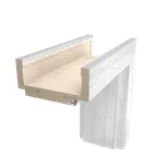 Obložková zárubeň DRE 80 cm pro tloušťku stěny 12-14 cm borovice bílá levá O3BB80L