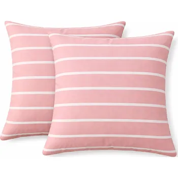 Povlak na polštářek XPOSE® Bavlněný povlak na polštář KLAUDIE - růžový 40x40 cm 2ks, Bavlna + Prodloužená možnost vrácení zboží do 50 dnů