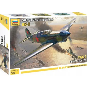Plastikový model Jak-1 - Sovětská stíhačka /1:72/ - ZVEZDA 7327