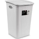 STEFANPLAST Koš na prádlo Elegance 50 l, bílý
