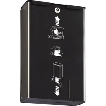 Odpadkový koš Rossignol SAS Koš se zásobníkem sáčků na dámskou toaletu Rossignol Manga 51356, 10 L, uzamykatelný