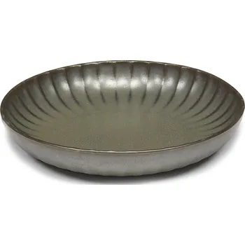 Talíř Serax, Talíře hluboké Inku, 21 cm, tmavě zelené, 2 ks - Formadore