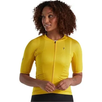 cyklistický dres Dámský cyklistický dres Specialized SL R Logo jersey SS wmn golden yellow 2021 - doprava zdarma